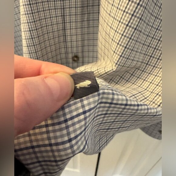 Men's Toad and Co. Plaid Long Sleeved Button Up Shirt, Blue Grey, Size XL - Picture 13 of 13